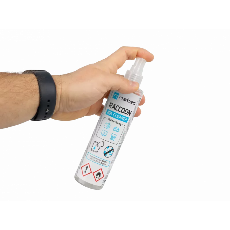 Spray de álcool isopropílico NATEC Raccoon IPA Cleaner 250 ml — NATEC NSC-2450