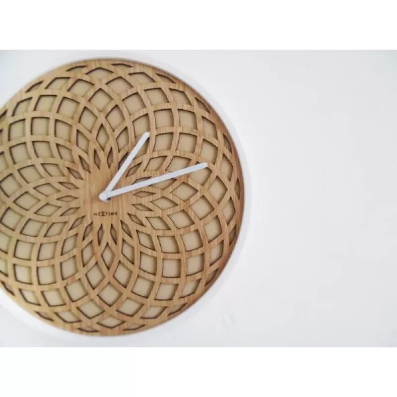 Relógio de parede NeXtime 3150be Sun Small, Ø35 cm, bege