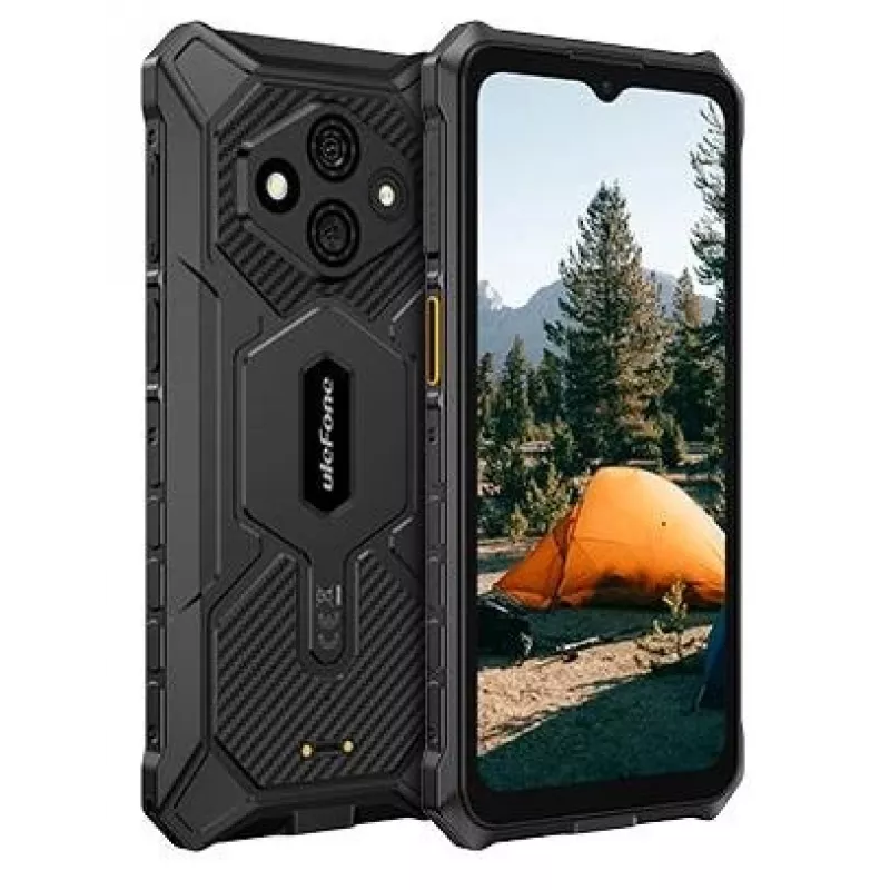 Smartphone robusto UleFone RugKing 3 Pro — 16,7 cm (6,56 polegadas) HD+, Unisoc T7250 1,6 GHz, 8 GB RAM, 128 GB, 48 MP Dual, 5700 mAh, Dual SIM, USB-C, preto
