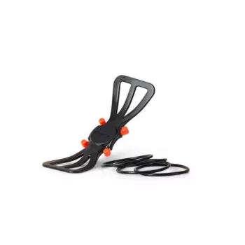 Suporte de telefone ajustável Deeper ITGAM0003 — suporte de telefone para cana de pesca, silicone, para telemóveis de 3,5–5 polegadas, 280 mm, preto
