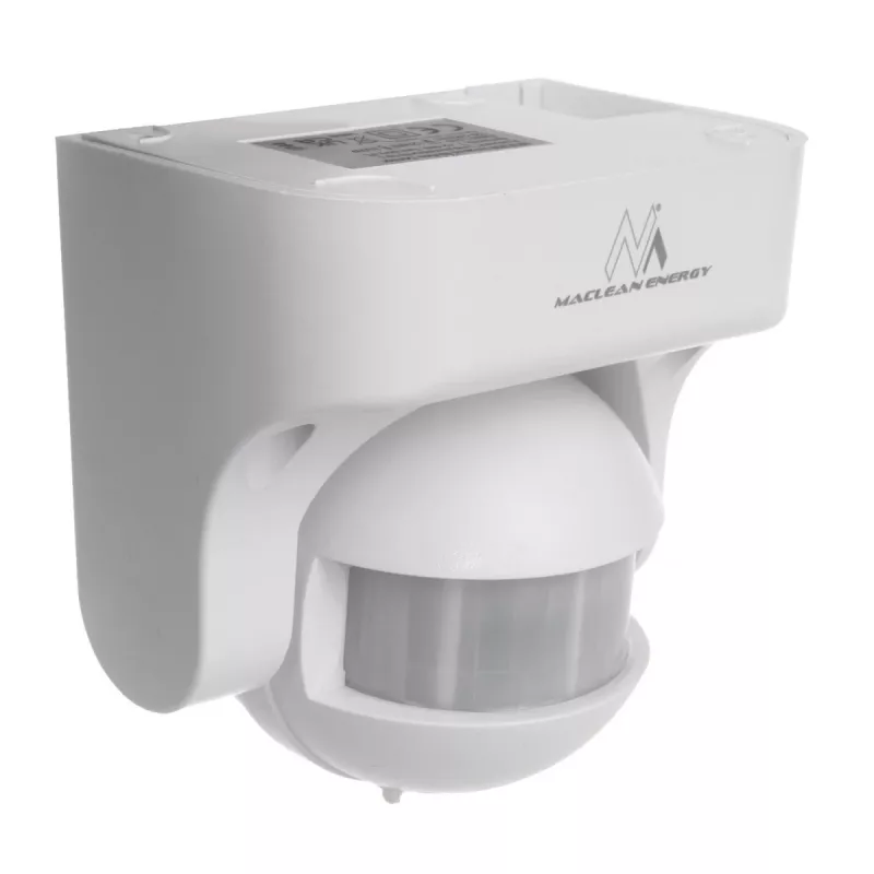 Detetor de movimento MACLEAN MCE358 W — sensor de presença PIR, branco