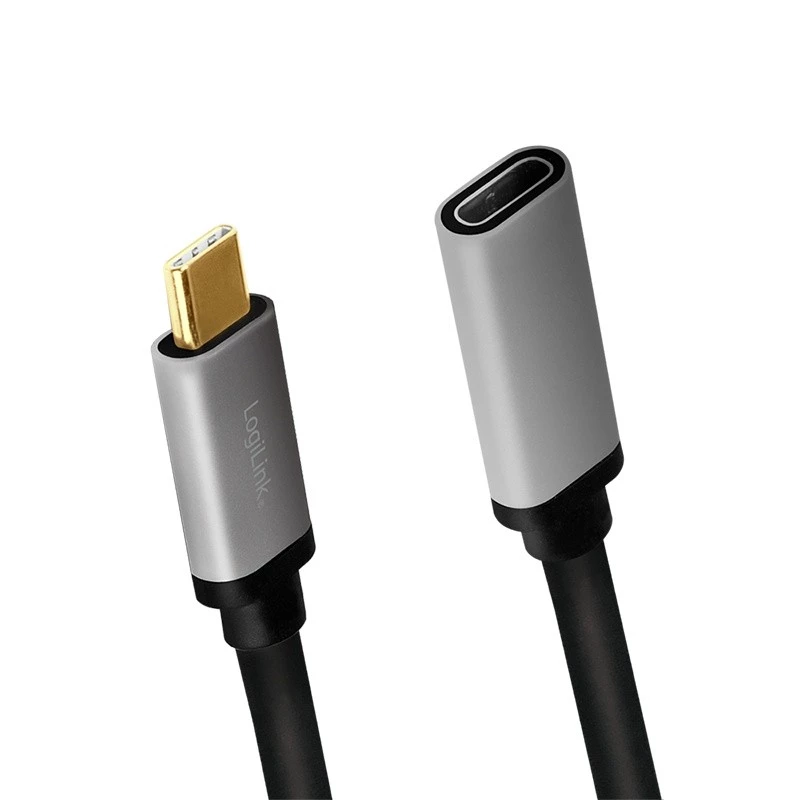Cabo USB LogiLink USB 3.2 Gen 2 CUA0105 0,5 m USB-C preto cinzento
