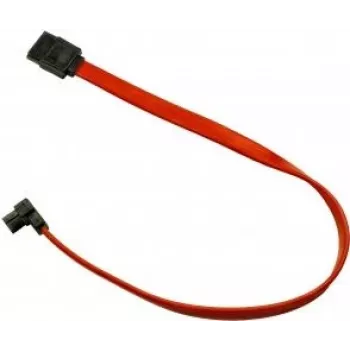 Inter-Tech - Cabo SATA - Serial ATA 150/300/600 - SATA para SATA - 50 cm - ficha de 90°, com trava (88885312)