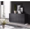 Aparador Cama Sideboard 2D REJA cinzento grafite brilhante/cinzento grafite brilhante