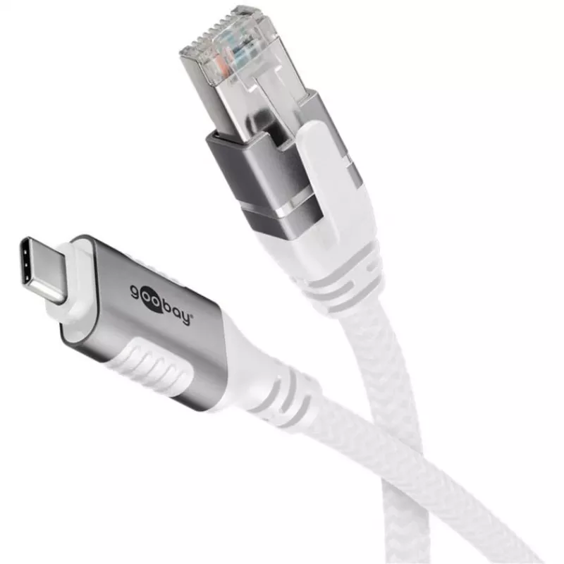 Goobay 74177 - Adaptador de rede cabo USB 3.1 Type-C Gigabit Ethernet 3 m - Placa de rede - 1.000 Mbps (74177)