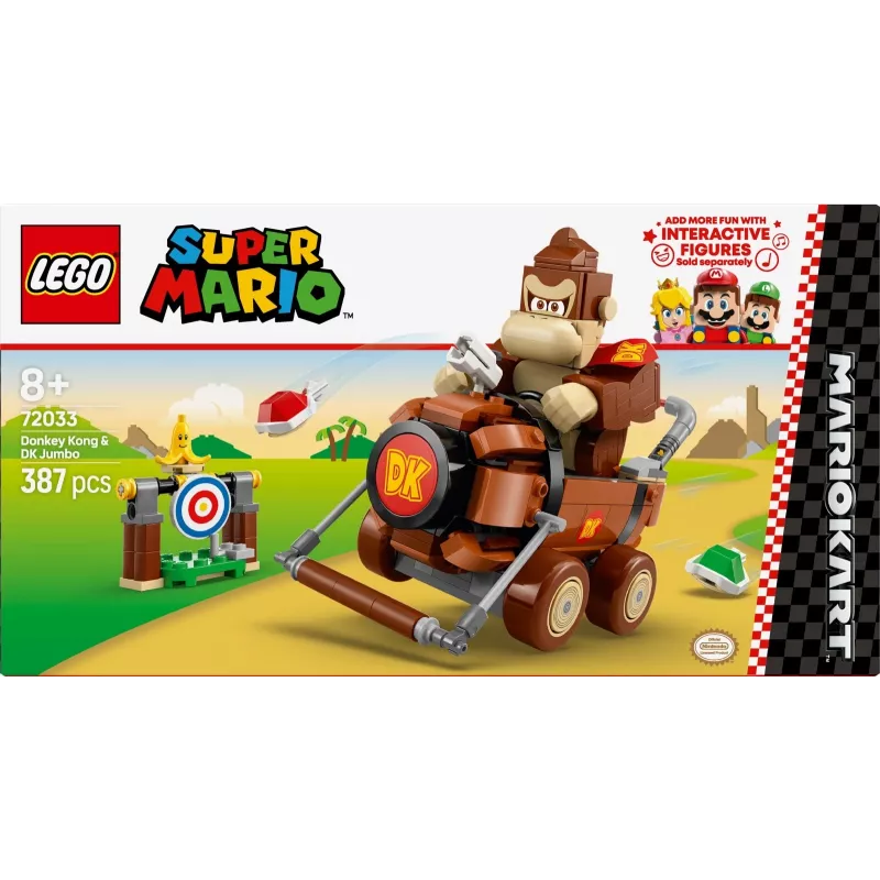 Blocos de construção Super Mario 72033 Mario Kart – Donkey Kong e DK Jumbo