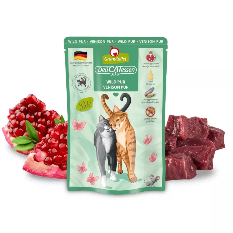 GRANATAPET DeliCATessen veado - comida húmida para gatos - 85g