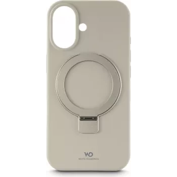 Capa protetora Urban Stand White Diamonds para Apple iPhone 17 areia – função de suporte, capa protetora