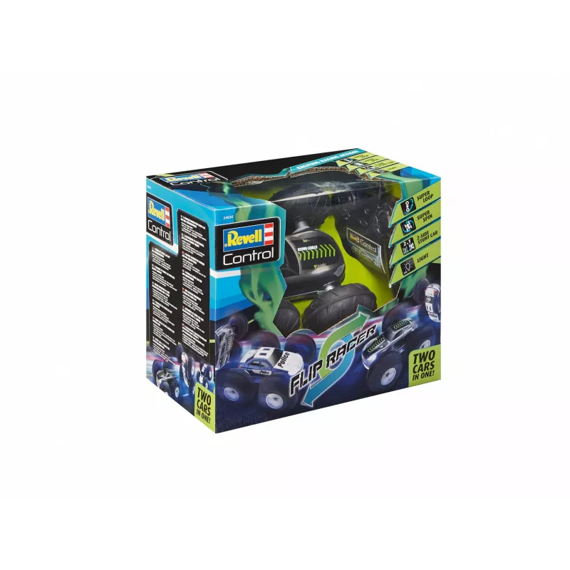 Revell Control 24634 Stunt Car FlipRace Monster Truck RC elétrico para principiantes com tração às quatro rodas (24634)