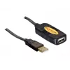 Cabo USB DeLOCK 82446 USB 2.0 10m preto