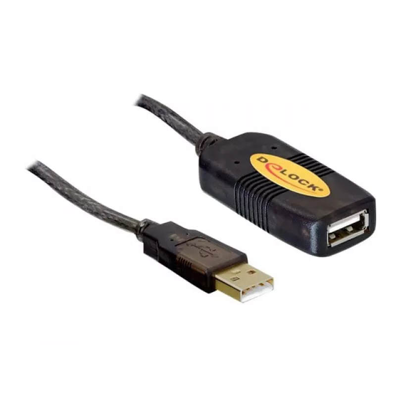 Cabo USB DeLOCK 82446 USB 2.0 10m preto
