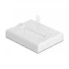 Breadboard DELOCK 18316 — placa de prototipagem sem soldadura, plástico, 36×46×10 mm, branco