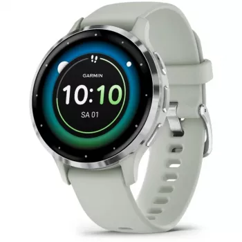 Garmin Venu 3S 3,05 cm (1,2 polegadas) AMOLED 41 mm Digital 390 x 390 píxeis Ecrã tátil cinzento, prateado Wi-Fi GPS (satélite)