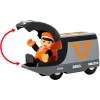 Comboio de passageiros BRIO 63604700 laranja-preto, comboio de madeira, compatível com carris BRIO