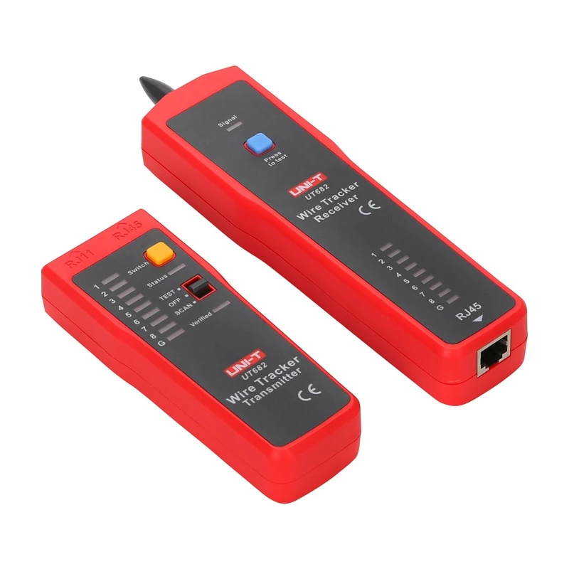 Detetor de par de cabos com testador RJ-45 UT-682