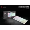 Teclado mecânico sem fios SAVIO PHENIX WHITE, Gateron Red Pro, ABS