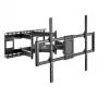 Suporte de parede para TV Maclean MC-482 para televisores planos e curvos 60-120 polegadas até máx. 120 kg, VESA 900x600, orientável, inclinável e rotativo, suporte de TV universal