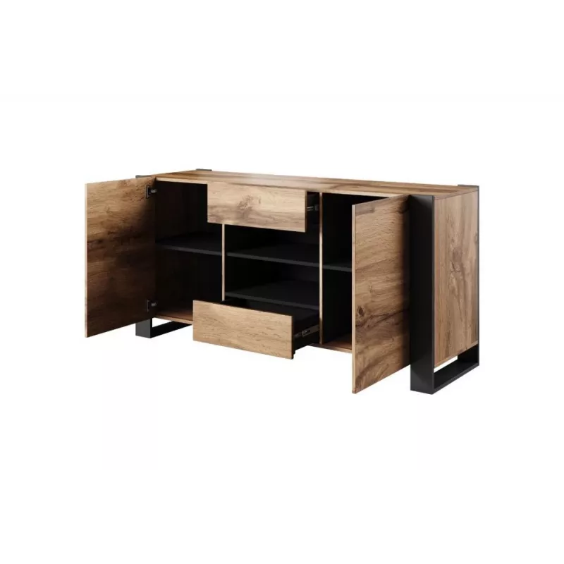 Cómoda Cama WOOD carvalho wotan/antracite