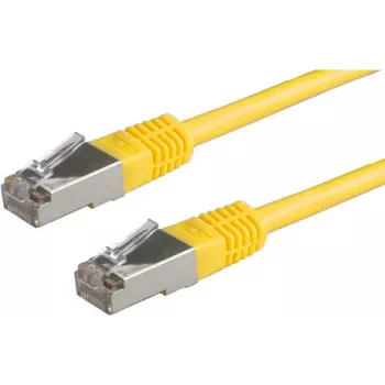 Cabo patch ROLINE S/FTP (PiMF) Cat.6 amarelo 10,0 m