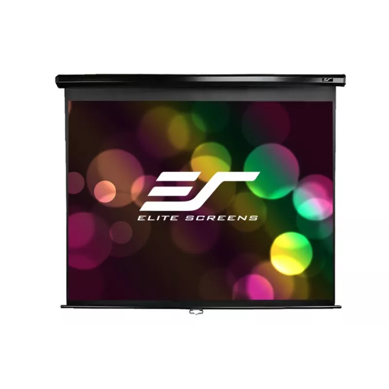 Ecrã de projeção manual Elite Screens M128UWX 128 polegadas 16:10 — visível 276 cm x 172,3 cm, total 283,3 x 189,9 cm, 13,1 kg