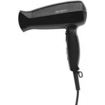 Secador de cabelo Melissa 16640144 1600 W, preto, caixa de plástico, 230 V, compacto 193×82×248 mm