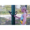 ABUS Touch 57/45 cadeado biométrico 62575, sensor de impressões digitais, 45 mm, IP66/IP68, resistente às intempéries, prateado