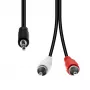 Cabo de áudio ProXtend M32XRCA-005 — 3 pinos para 2×RCA, 5 m de comprimento