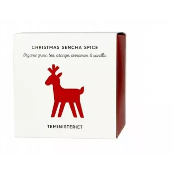 Chá verde de Natal Sencha Spice, chá solto, 100g - Teministeriet