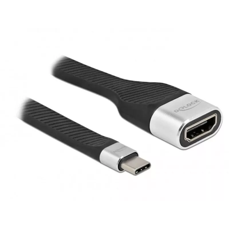 Cabo plano FPC DeLOCK USB Type-C para HDMI 86933