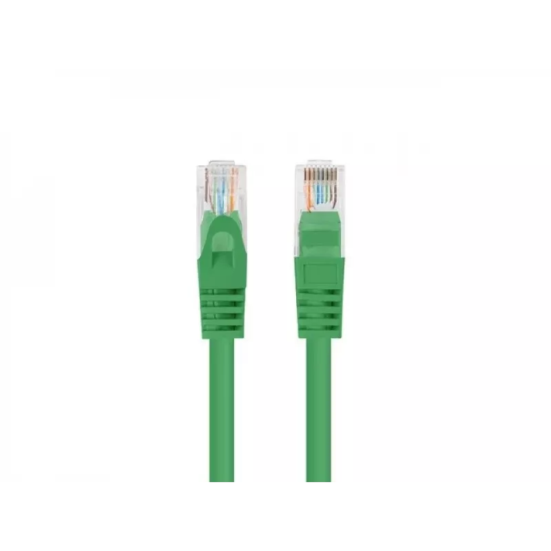 Cabo patch Lanberg Fluke Passed Cat.6 UTP 2m verde pack de 10