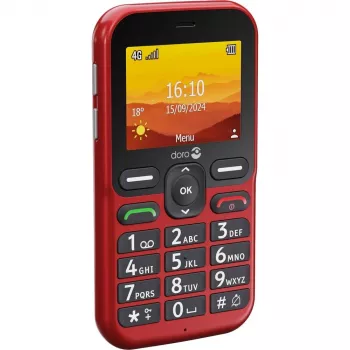 Doro Leva L10 4G, telefone de teclas grandes, vermelho (380571)