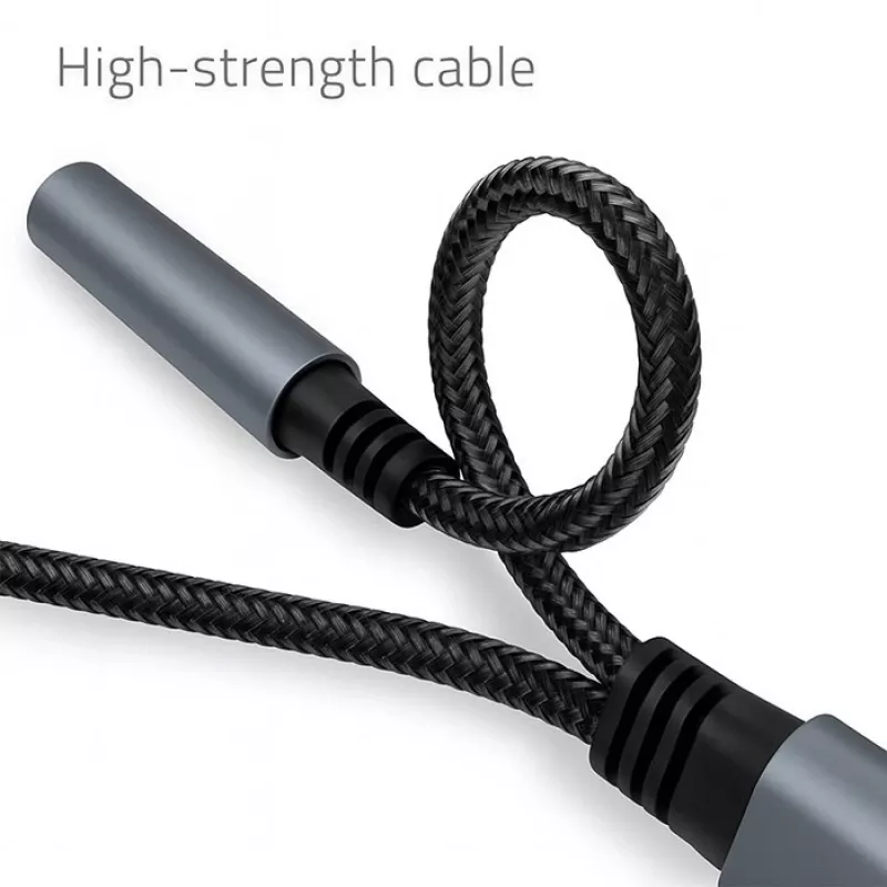 Adaptador 2 em 1 USB-C para USB-C e jack de 3,5 mm PD 15W