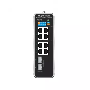 Ruijie Networks RG-NIS2100 gerido L2 Gigabit Ethernet (10/100/1000) Power over Ethernet (PoE) preto, aço inoxidável