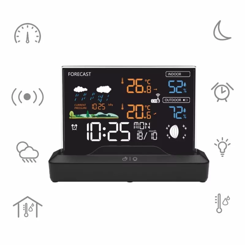 Auscultadores over-ear com fios MANTA MTO100B Windy preto — isolamento de ruído, ligação por cabo