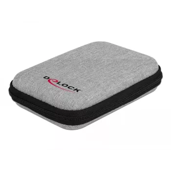 Bolsa de proteção DeLOCK para SSD de 2,5 polegadas, caixas externas e discos até 12 x 8 x 2 cm