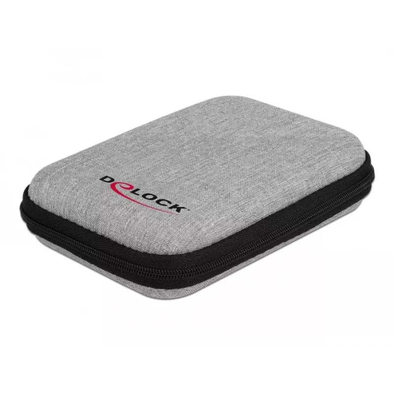 Bolsa de proteção DeLOCK para SSD de 2,5 polegadas, caixas externas e discos até 12 x 8 x 2 cm
