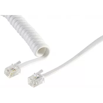 Cabo S/CONN 2m RJ10 transparente branco S/CONN 2m RJ10