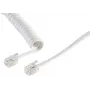 Cabo S/CONN 2m RJ10 transparente branco S/CONN 2m RJ10