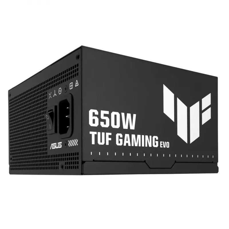 Fonte de alimentação ASUS TUF GAMING 650B EVO — 650 W, 20+4 pinos ATX, 80 PLUS Bronze, preto