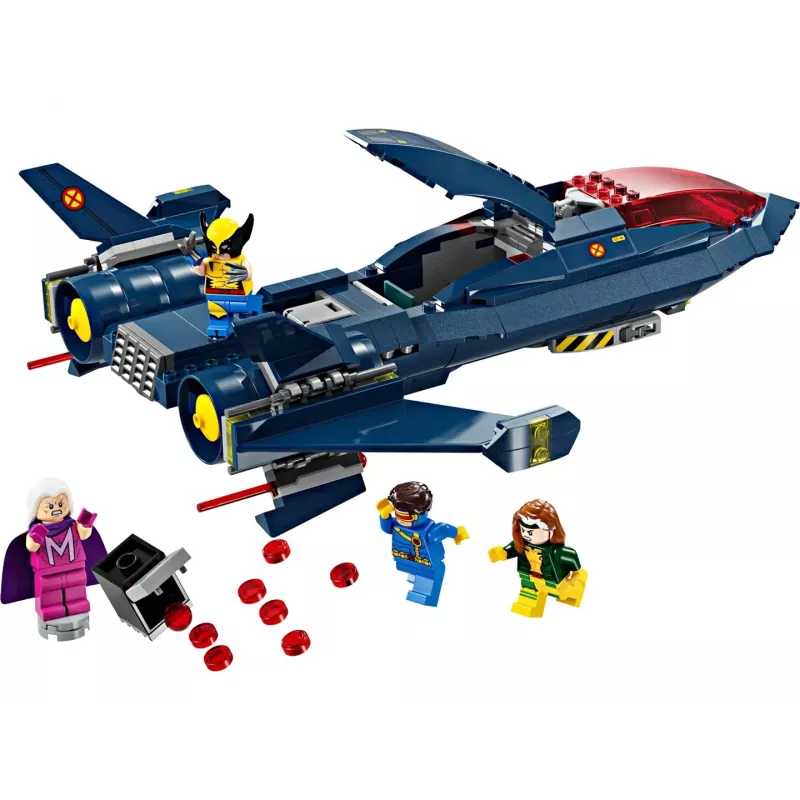 Brinquedo de construção LEGO Marvel Super Heroes X-Jet 76281 com 5 minifiguras