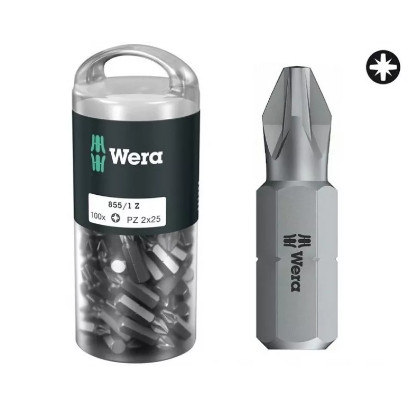 Conjunto de bits para chaves de fendas Wera 855/1 Z DIY 100 SiS