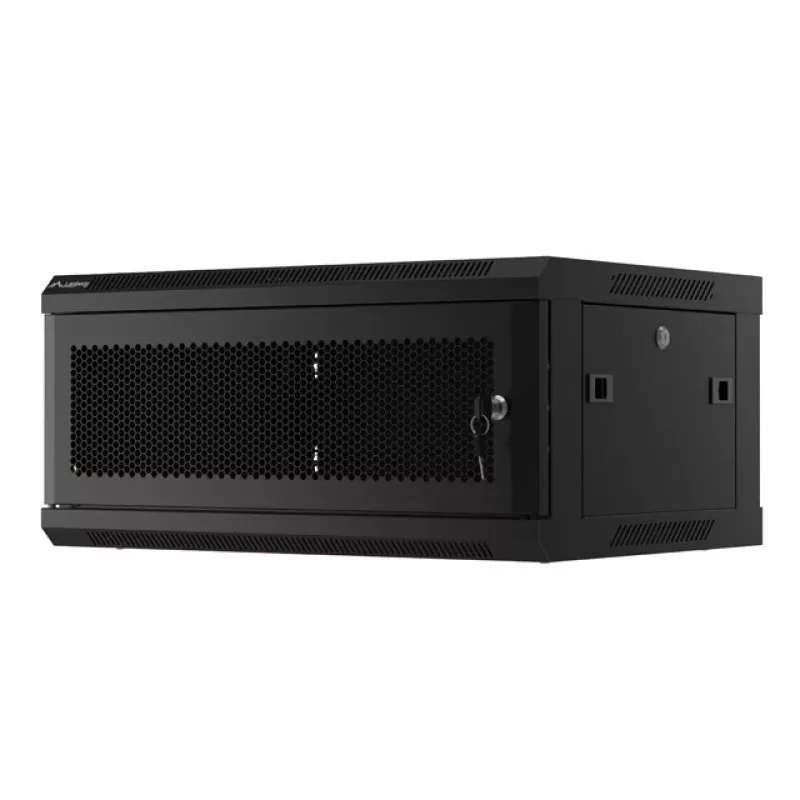 Armário rack Lanberg WF01-6404-23B 4U montagem na parede preto