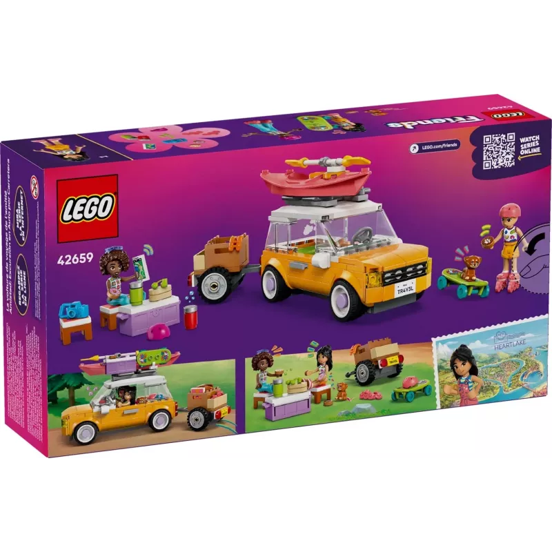 Brinquedo de construção LEGO Friends conjunto de brincar 42659 Viagem de aventura com amigos, 220 peças, 2 minifiguras, a partir dos 6 anos