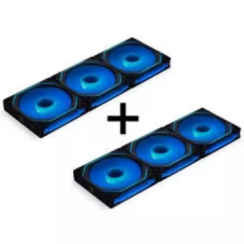 LIAN LI UNI FAN SL-INF 120 ARGB Reverse Blade PWM pack de 6 preto