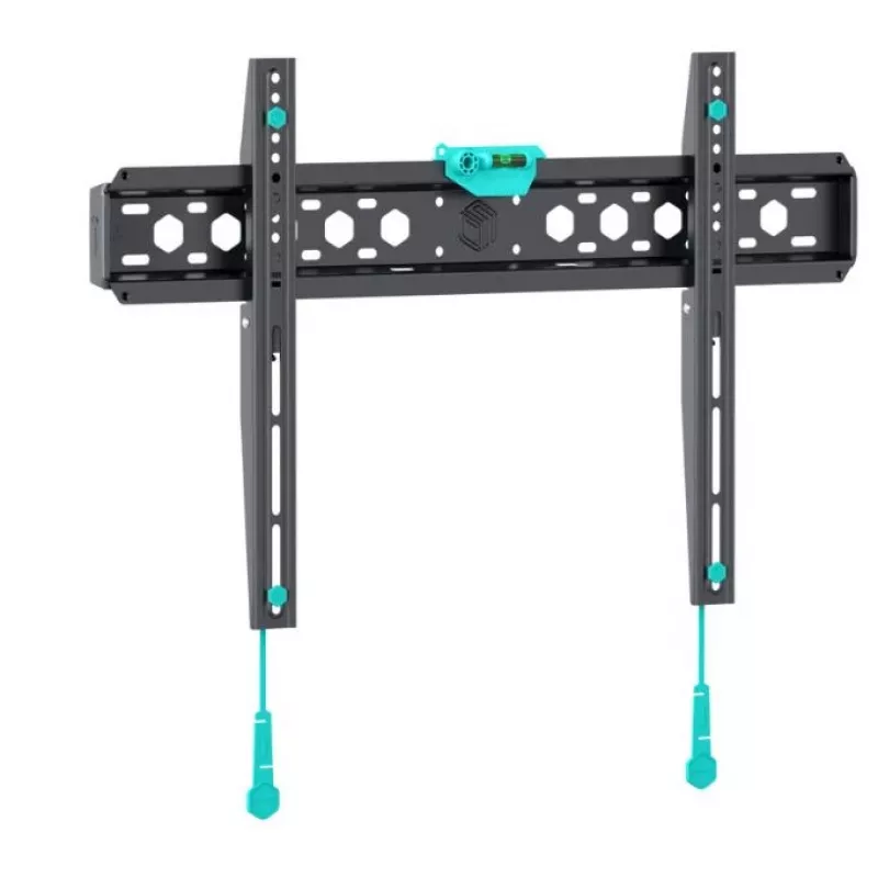 Suporte de parede para TV ONKRON FM6-B para televisores de 43–85 polegadas, preto, suporte fixo
