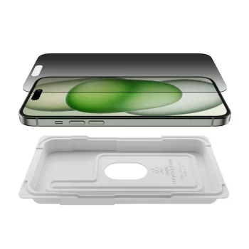 Proteção de ecrã de privacidade Belkin OVA168HQ para iPhone 16 Plus antibacteriana resistente a impactos