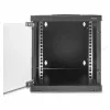 Rack autónomo/parede/chão DELOCK 43422 6U capacidade de carga 30 kg IP20, preto, fechadura com chave