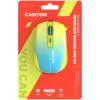 Rato CANYON MW-44 Wireless Charge Amarelo Azul