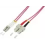 Logilink - cabo de patch - LC multimodo (M) para SC multimodo (M) - 5 m - fibra ótica - 50/125 micrómetros - OM4 - isento de halogéneos - violeta urze (FP4LS05)