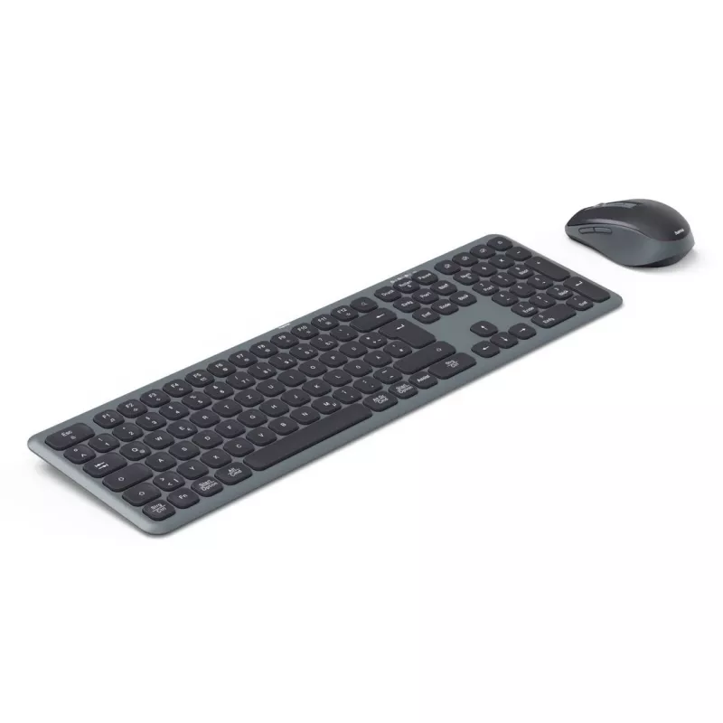 Conjunto de teclado e rato multi-dispositivo preto cinzento